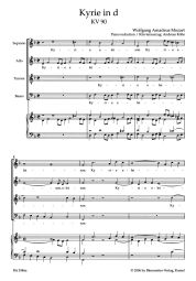 Kyrie in D minor (K.90) (Vocal Score)