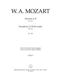 Symphony No.33 in B-flat major (K.319) (Violin I)