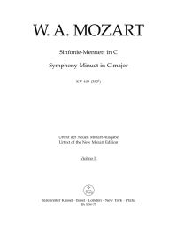 Symphony Minuet in C major (K.409) (Violin II)