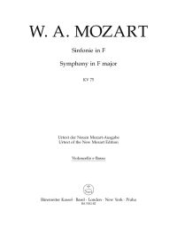 Symphony in F major (K.75) (Cello/Bass)