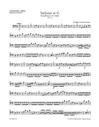 Symphony No.10 in G major (K.74) (Cello/Bass)