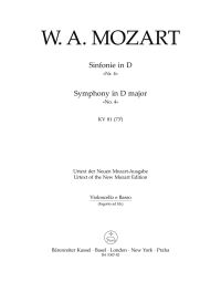 Symphony in D major (K.81) (Cello/Bass)