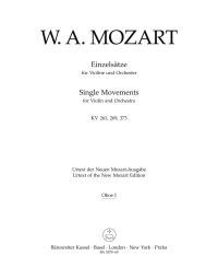 Single Movements for Violin & Orchestra (K.261, K.269 K.373) (Wind Set)