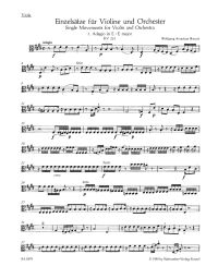 Single Movements for Violin & Orchestra (K.261, K.269 K.373) (Viola)