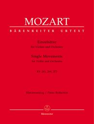 Single Movements for Violin & Orchestra (K.261, K.269 K.373) (Violin & Piano)