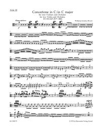 Concertone for two Violins in C major (K.190) (Viola I/II)