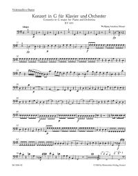 Concerto for Piano No.17 in G major (K.453) (Cello/Bass)