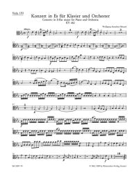Concerto for Piano No.22 in E-flat major (K.482) (Viola I/II)