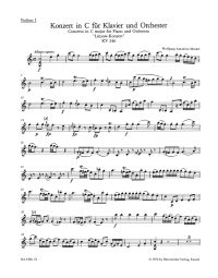 Concerto for Piano No.8 in C major (K.246) (Lützow) (Violin I)