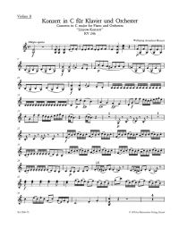 Concerto for Piano No.8 in C major (K.246) (Lützow) (Violin II)