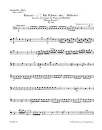 Concerto for Piano No.8 in C major (K.246) (Lützow) (Cello/Bass)