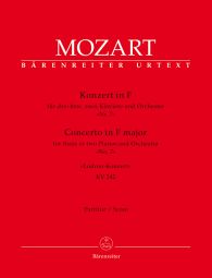 Concerto for three or two Pianos No.7 in F major (K.242) (Lodron) (Full Score)