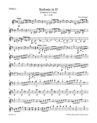 Symphony No.1 in D major D 82 (Violin I)