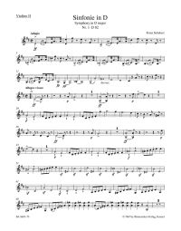 Symphony No.1 in D major D 82 (Violin II)