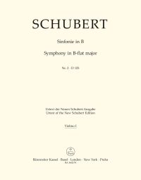 Symphony No.2 in B-flat major D 125 (Violin I)