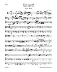 Symphony No.2 in B-flat major D 125 (Viola)