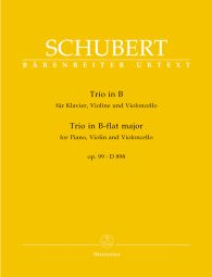 Trio for Piano, Violin and Violoncello in B-flat major Op.99 D 898 (Score & Parts)