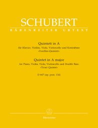 Quintet for Piano, Violin, Viola, Violoncello & Double Bass in A major Op.post.114 D 667 (Trout)