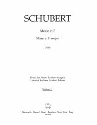 Mass in F major D 105 (Violin II)