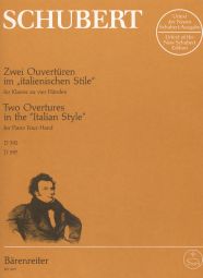 Two Overtures in the Italian Style in D major D 592 and C major D 597 (Piano Duet)
