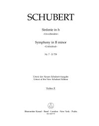 Symphony No.7 in B minor D 759 (Unfinished) (Violin II)