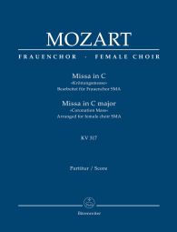 Mass in C major (K.317) (Coronation Mass) (Arrangement for female choir SMezA) Full score