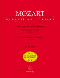 Twelve Variations in C major on Ah, vous dirai-je Maman (K.265) (Piano, with fingering)
