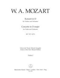 Concerto for Violin in D major (K.271a) (Violin I)