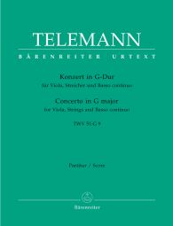 Concerto for Viola in G major (TWV 51: G9) (Full Score)