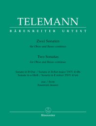 Two Sonatas for Oboe and Basso continuo from Essercizii musici (TWV 41) (Score & Parts)