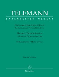 Der Harmonische Gottesdienst Advent & Christmas Cantatas Medium Voice (Score)