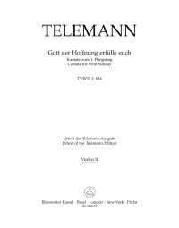 Gott der Hoffnung erfülle euch (TVWV 1:634) (Violin II)
