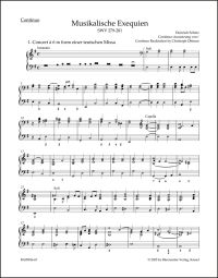 Musikalische Exequien (SWV 279-281) (Continuo/Organ)