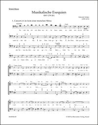 Musikalische Exequien (SWV 279-281) (String Bass)