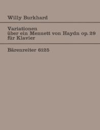 Variations on a Minuet by Joseph Haydn Op.29 for Piano