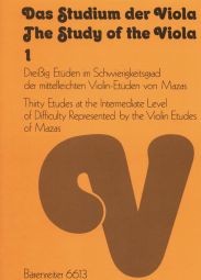 Study of the Viola, Book 1: 30 Moderately Easy Studies