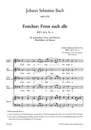 Festchor: Freut Euch Alle (BWV 207a, No9) Full Score