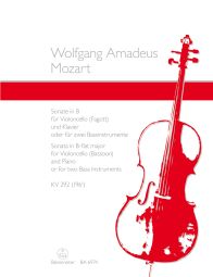 Sonata in B-flat major for Violoncello (Bassoon) and Piano K.292 or for two Bass Instruments