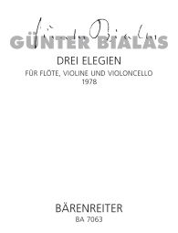 Three Elegies