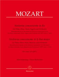 Sinfonia concertante for Flute, Oboe, Horn, Bassoon in E-flat major (K.297b) (Solo Parts & Piano)