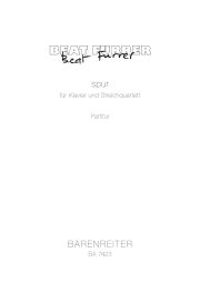 spur for Piano & String Quartet (Score)