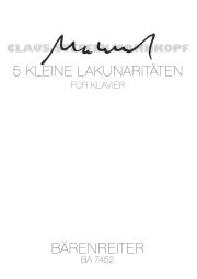 Fünf kleine Lakunaritäten for Piano