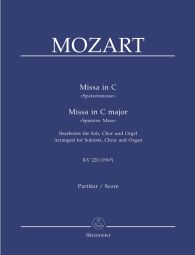 Mass in C major (K.220) Sparrow Mass (arranged for Choir & Organ)