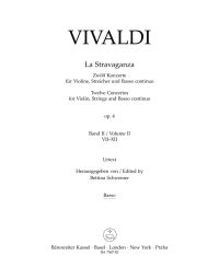 La Stravaganza Op.4 Volume 2 (Nos 7-12) (Cello/Bass)