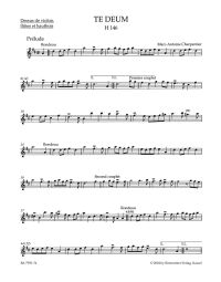 Te Deum in D major H 146 (Violin I/Flute I/II/Oboe I/II)