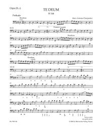 Te Deum in D major H 146 (Basso Continuo)