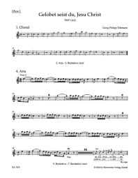 Gelobet seist du, Jesu Christ - We Praise Your Name (TVWV 1:612) (Wind Set)
