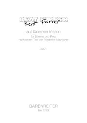 Auf Tonernen Fussen for Voice & Flute