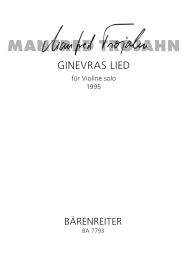 Ginevra's Song for Violin Solo