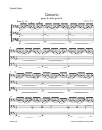 Concerto for the Left Hand for Piano and Orchestra (Double Bass)